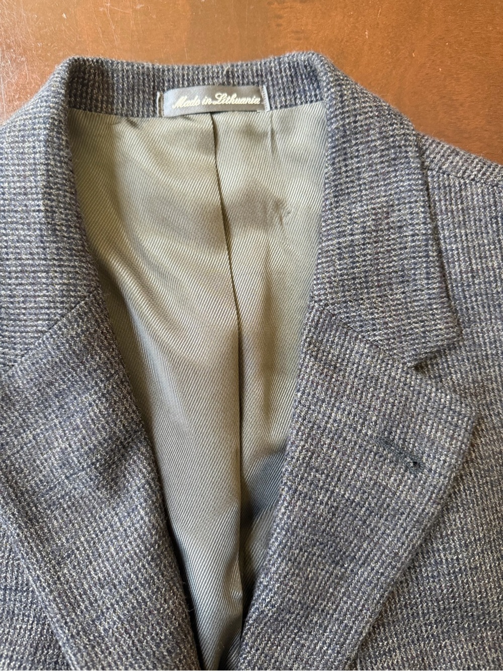 Oscar de la Renta Grey Tweed Sport Coat - Textured Wool-Blend